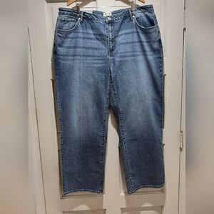 Seven7 Loose Straight Jeans Size 20W High Rise NWT